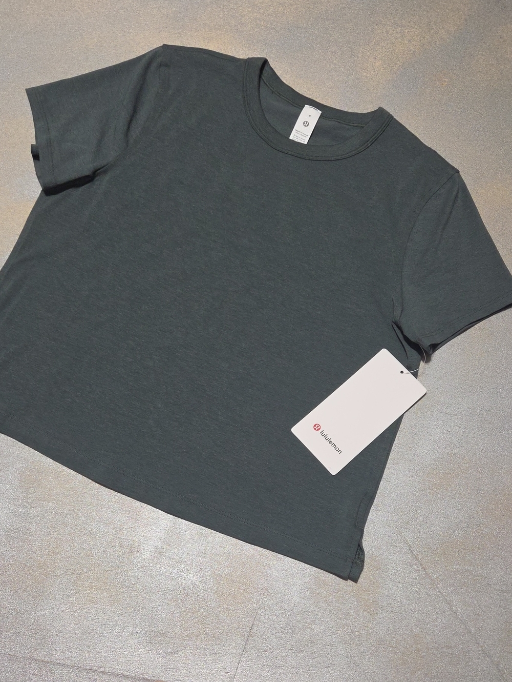 lululemon athletica Short Sleeve Crew Tee in Deep Charcoal